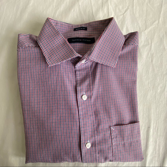 Tommy Hilfiger Mens Check Cotton Reg Fit Button Up Shirt NWOT - Picture 14 of 15